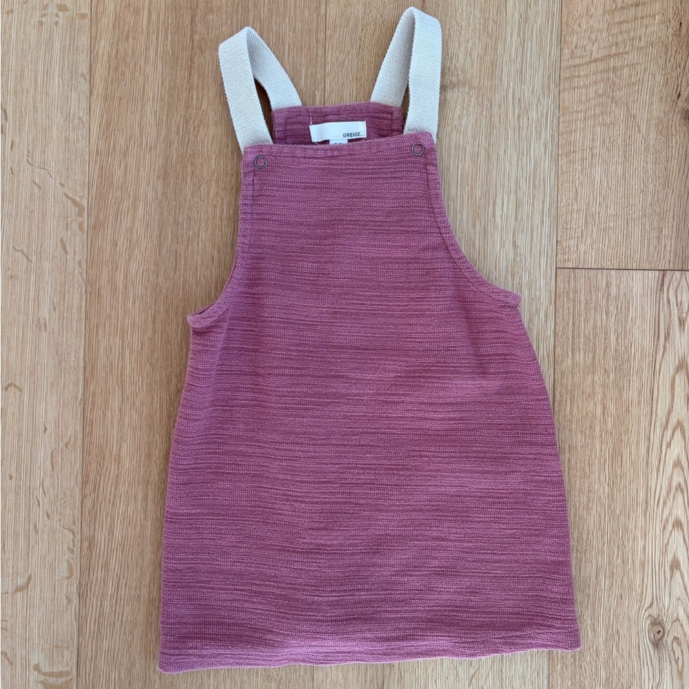 Greige 3T rose jumper dress VGUC